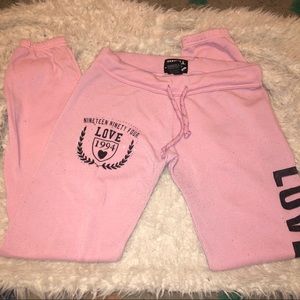 THRILL Pink LOVE Sweats